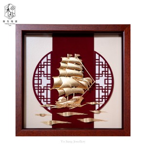 立體金箔畫-一帆風順